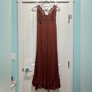 Free People Adella Maxi Slip Dress Size Medium
